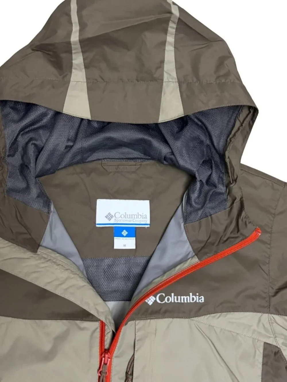 COLUMBIA Waterproof Jacket OMNI-SHIELD Light Windbreaker Coat Mens Medium